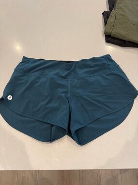 Smartwool Teal Athletic Running Shorts